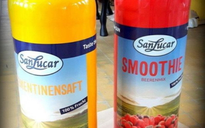 Reklamowe butelki smoothie.