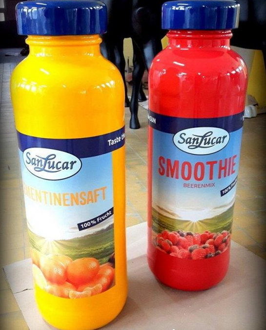 Reklamowe butelki smoothie.