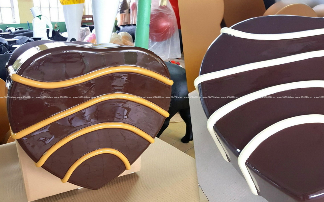 Reklama czekolady – pralinki – figury reklamowe