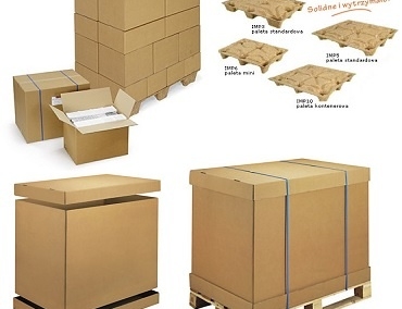 Opakowanie figur reklamowych 3D. 10 karton na palecie