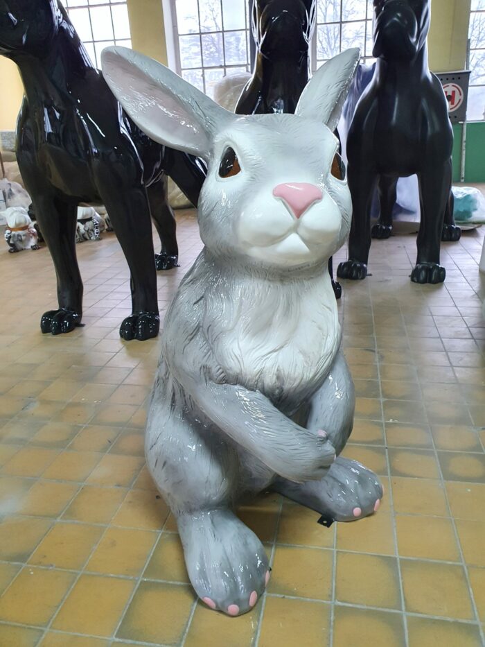 large fiberglass rabbit