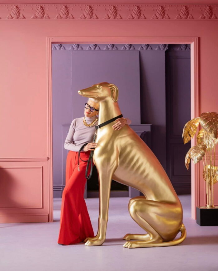 Greyhound large fiberglass statue 2