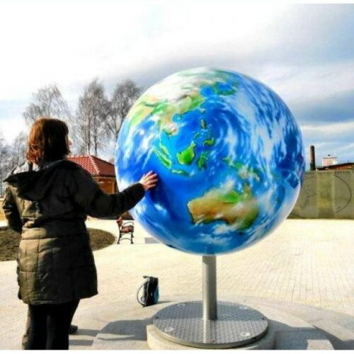 3D Globus dekoracyjny z laminatu szklanego - Ø150cm 