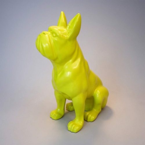 Figura pies bulldog średni siedzący