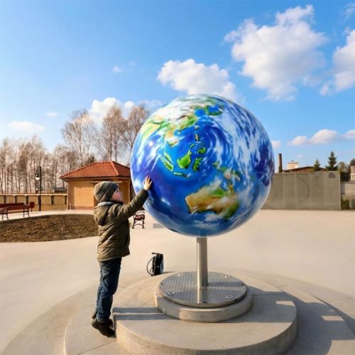 3D Globus dekoracyjny z laminatu szklanego - Ø150cm 