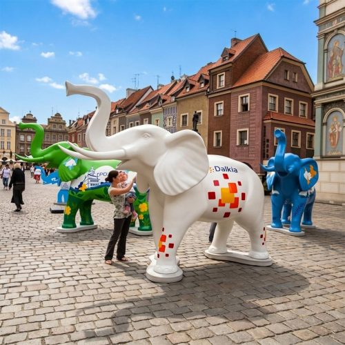 Figura 3D - słoń naturalnej wielkości