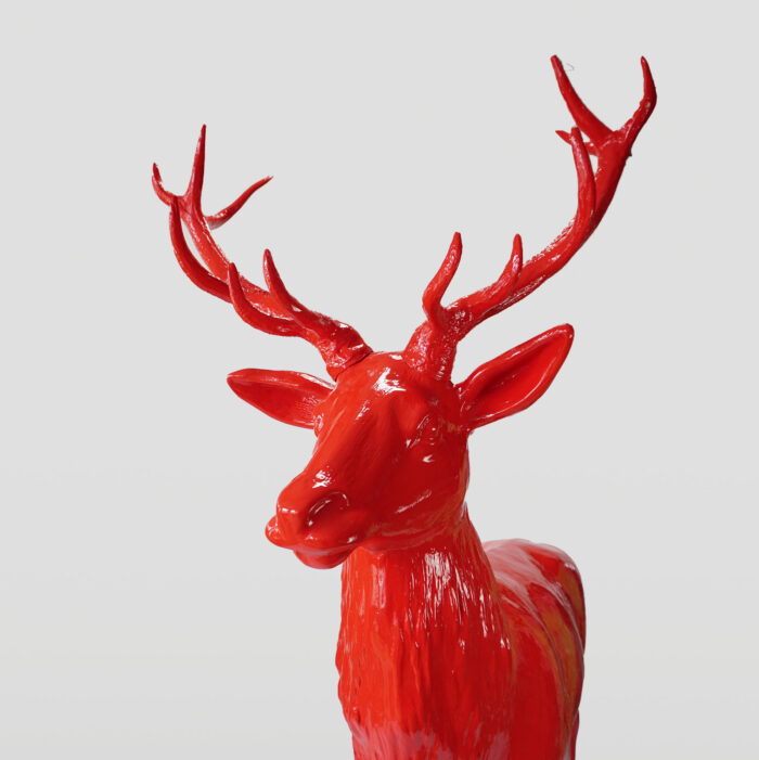 Figura dekoracyjna 3D - jeleń duży