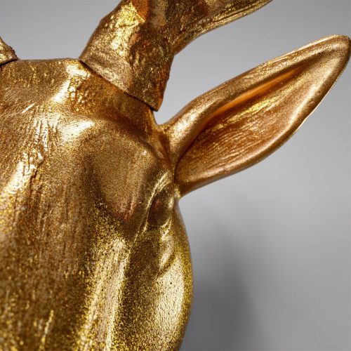 Figura dekoracyjna 3D - Jeleń Duży Złoty Brokat
