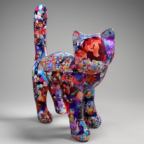 Duża figura, dekoracyjny kot - pop art