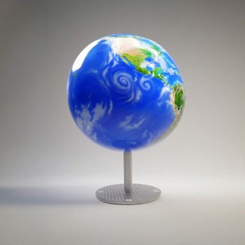 3D Globus dekoracyjny z laminatu szklanego - Ø150cm 