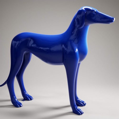Figura pies Greyhound M - średni, jednokolorowy