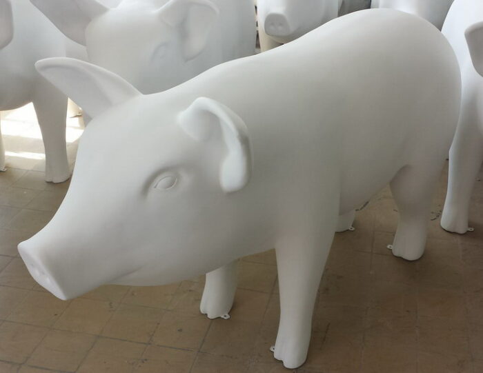 artystyczny model świnia