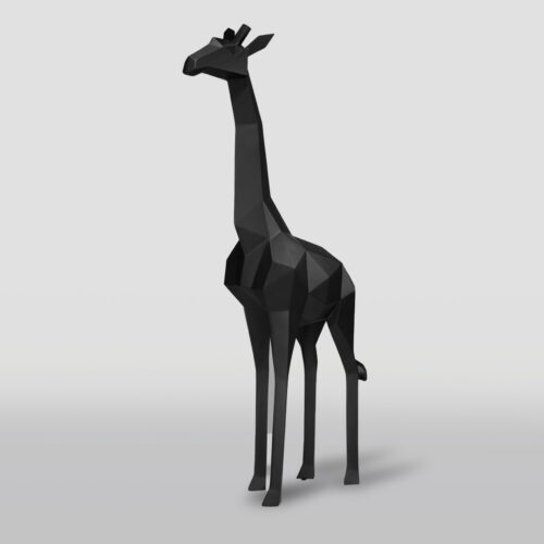 Duża figura żyrafa geometryczna z laminatu