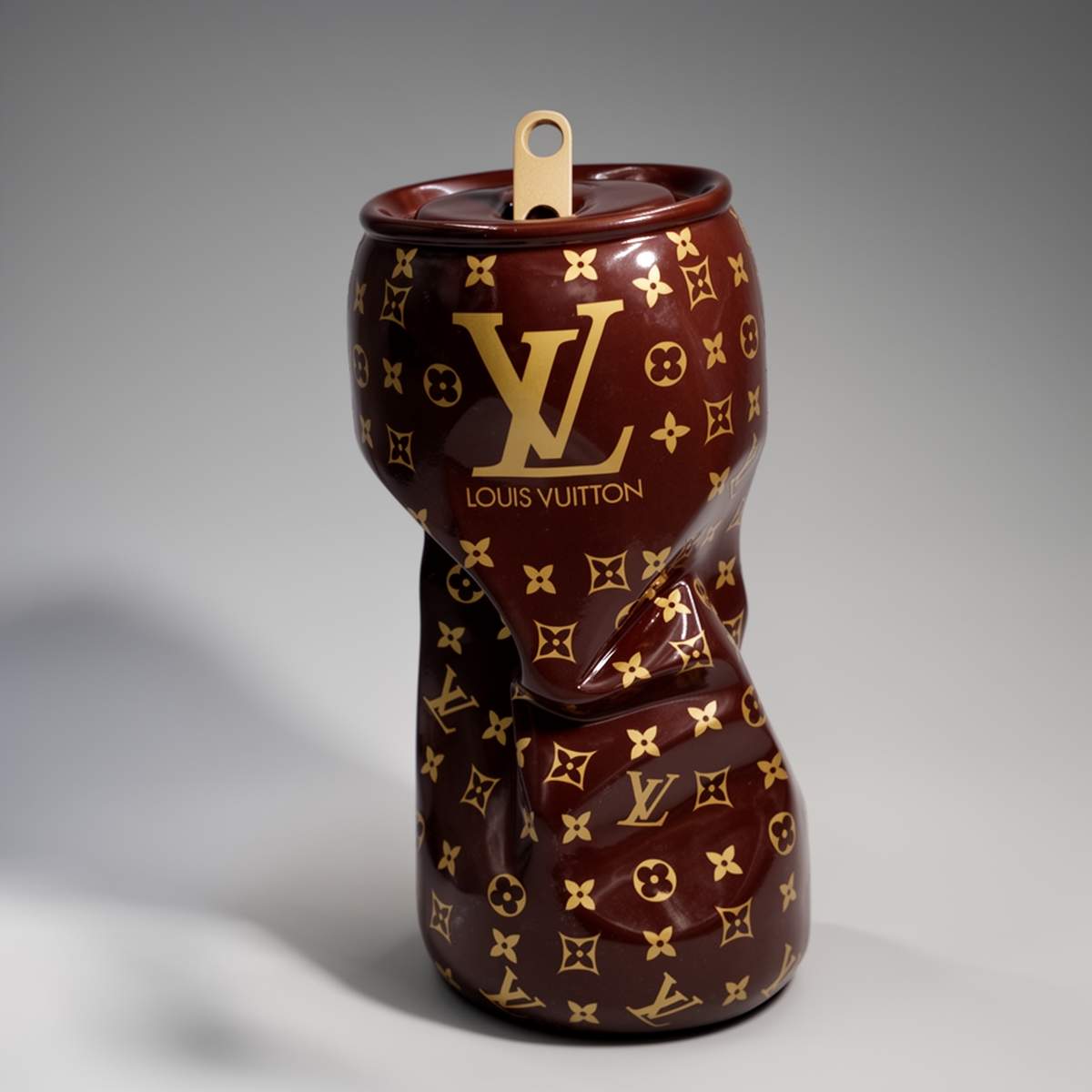 Figura Dekoracyjna Pogięta Puszka Z Monogramem