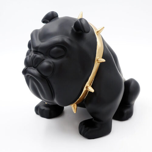 pies Bulldog Avella 55cm - czarny mat