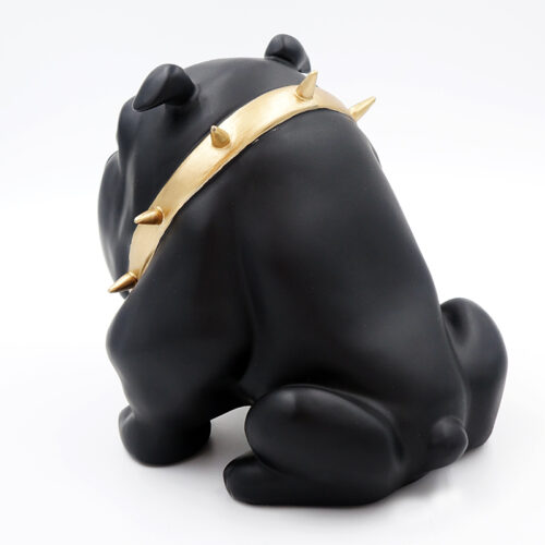 pies Bulldog Avella 55cm - czarny mat