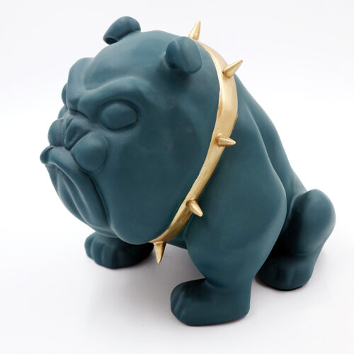 pies Bulldog Avella 55cm - zielony mat
