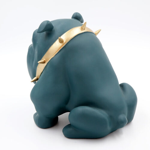 pies Bulldog Avella 55cm - zielony mat