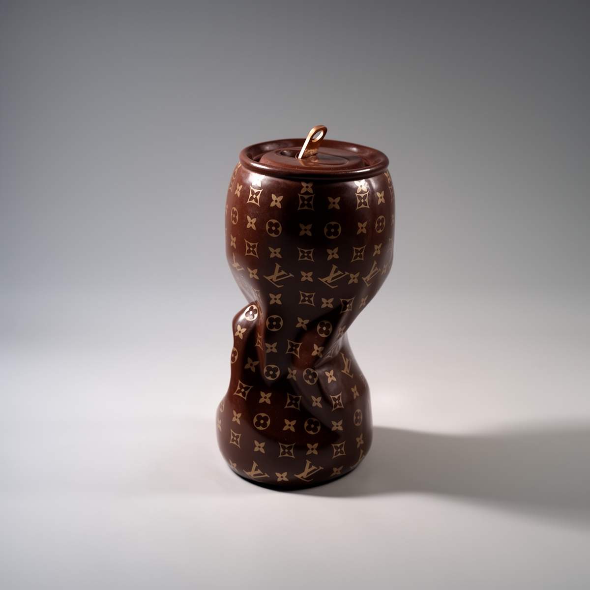Figura Dekoracyjna Pogięta Puszka Z Monogramem