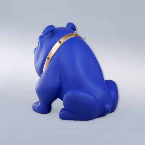 pies Bulldog Avella 22cm - niebieski mat