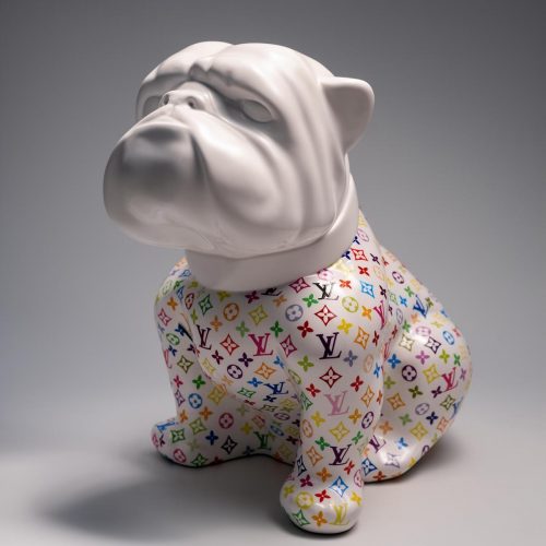 pies Bulldog Angelo 60cm - Kolorowy Monogram