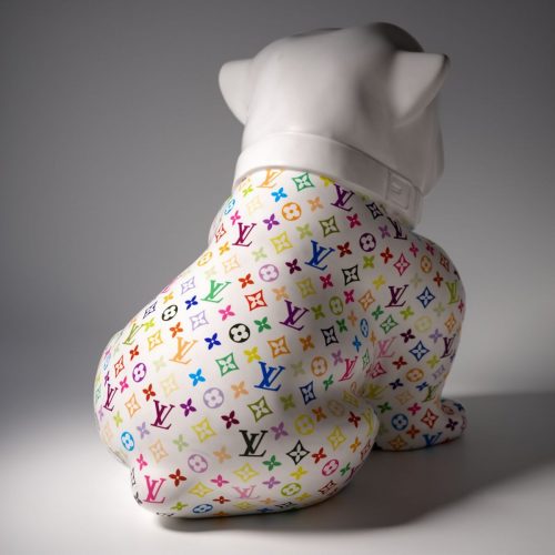 pies Bulldog Angelo 60cm - Kolorowy Monogram