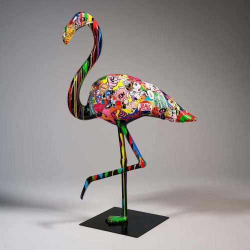 Figura dekoracyjna flaming 3D - pop art