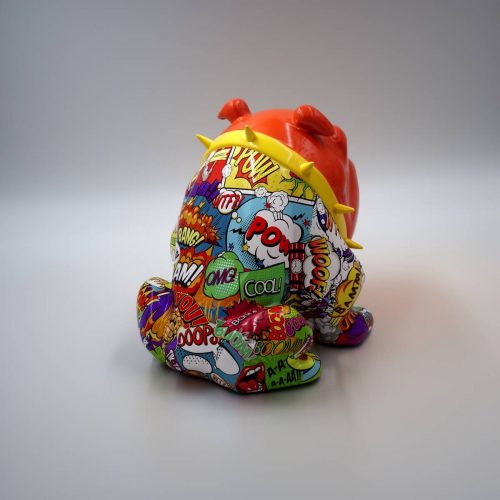 pies Bulldog Avella 55cm - Pop art