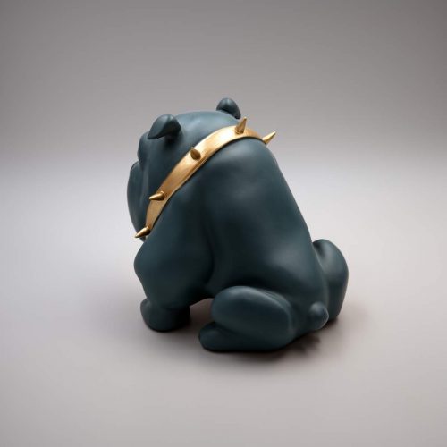 pies Bulldog Avella 22cm - zielony mat
