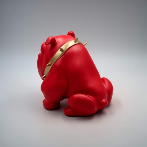 pies Bulldog Avella 55cm - czerwony mat