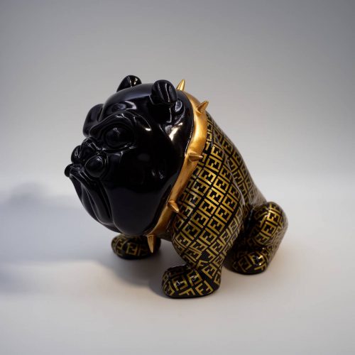 pies Bulldog Avella 22cm - oklejany motyw F