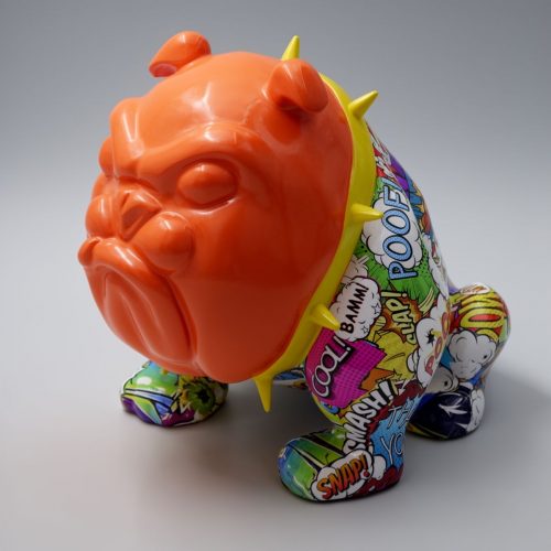 pies Bulldog Avella 55cm - Pop art