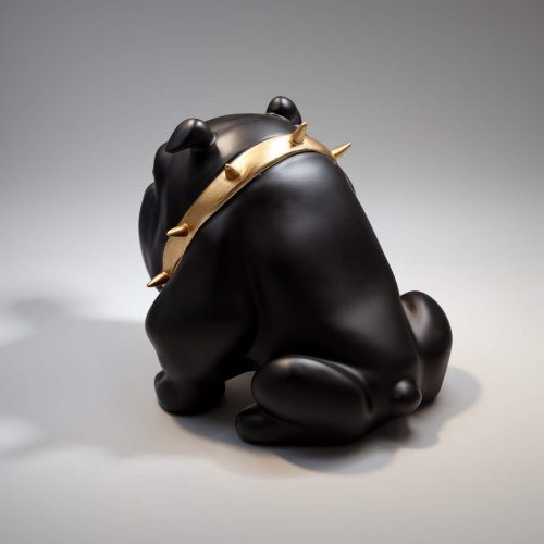 pies Bulldog Avella 22cm - czarny mat