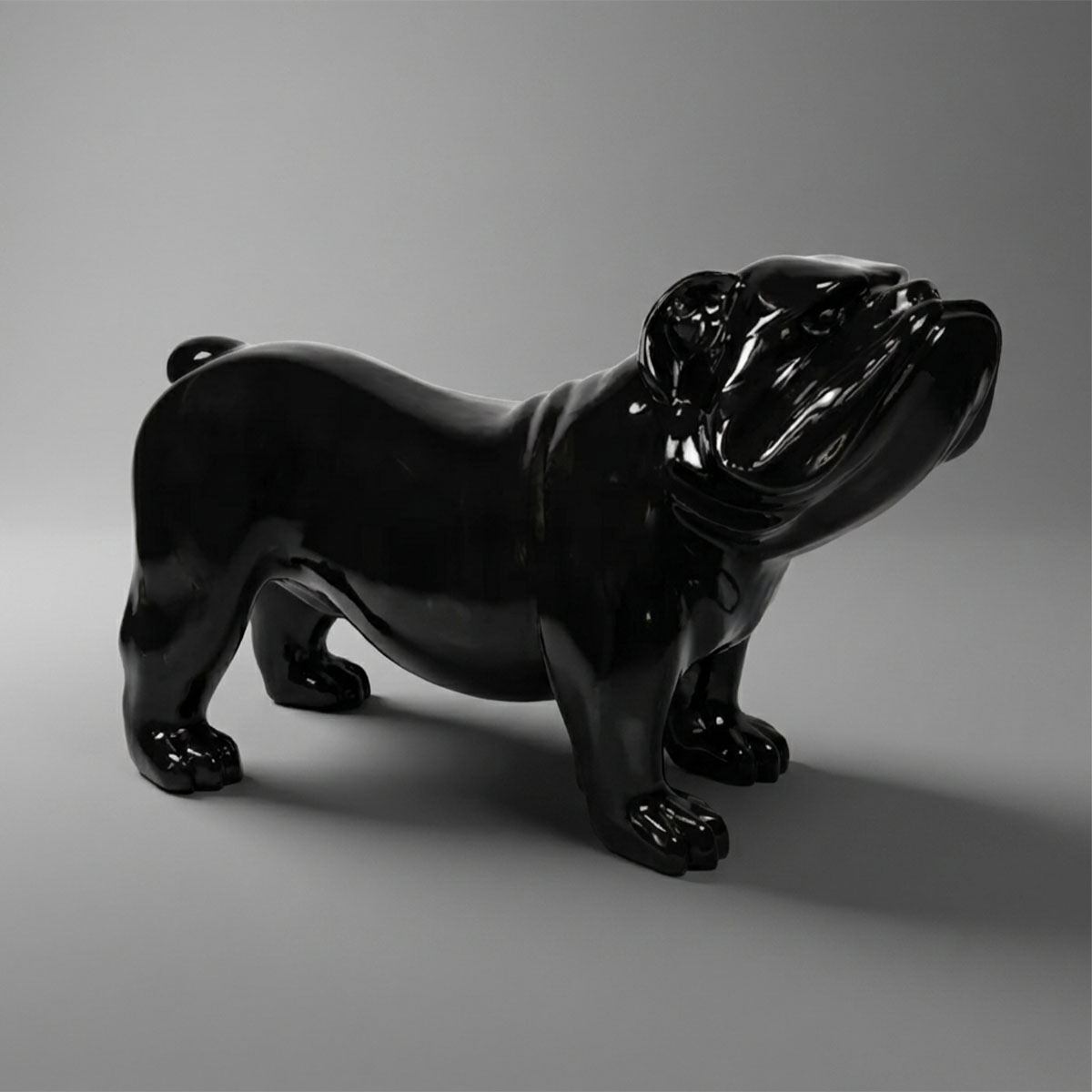 Figura Dekoracyjna Bulldog Angielski Jednokolorowy