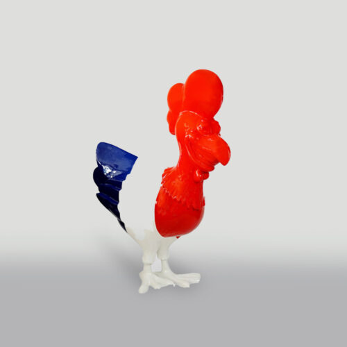 Duża figura dekoracyjna koguta w trzech kolorach H - 140cm