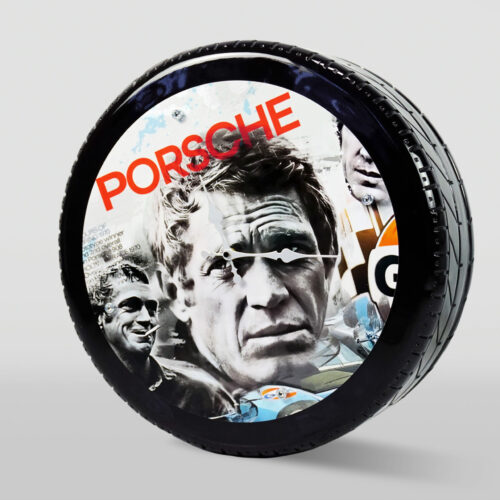 Designerski zegar opona McQueen