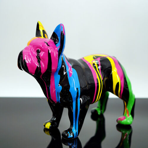 Figurka Stojącego Psa Bulldoga Francuskiego - Trash