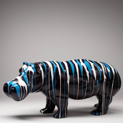 Figura 3D z laminatu - Hipopotam naturalnej wielkości