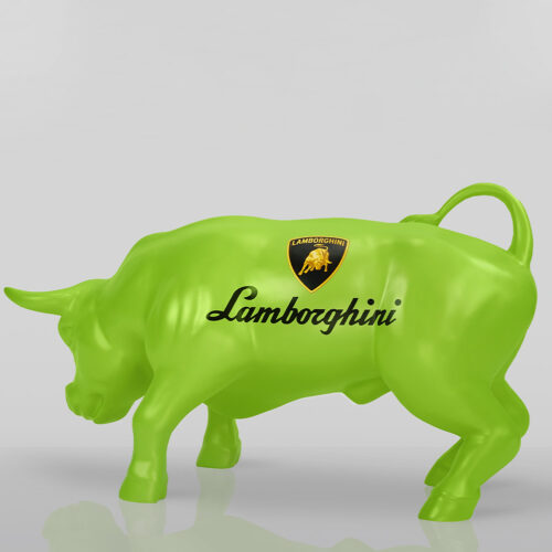 Figura Dekoracyjna Zielony Byk - Lamborghini