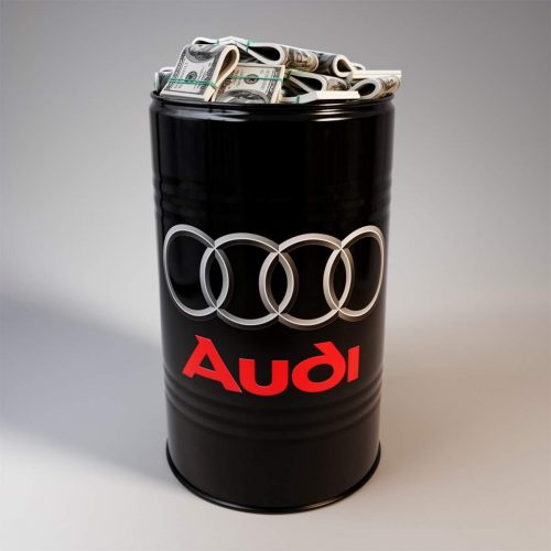 Mała beczka z dolarami – Audi