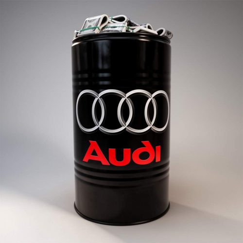 Mała beczka z dolarami – Audi