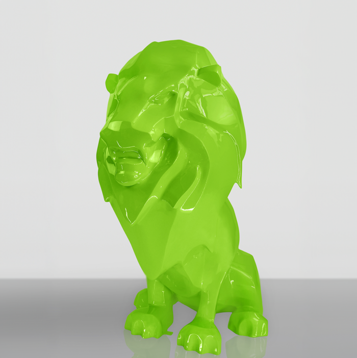 Sculpture Lion Green 2