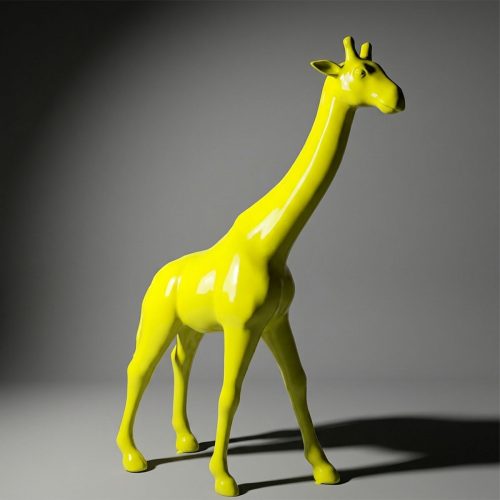 Large Giraffe 230cm – Fluorescent Yellow Version