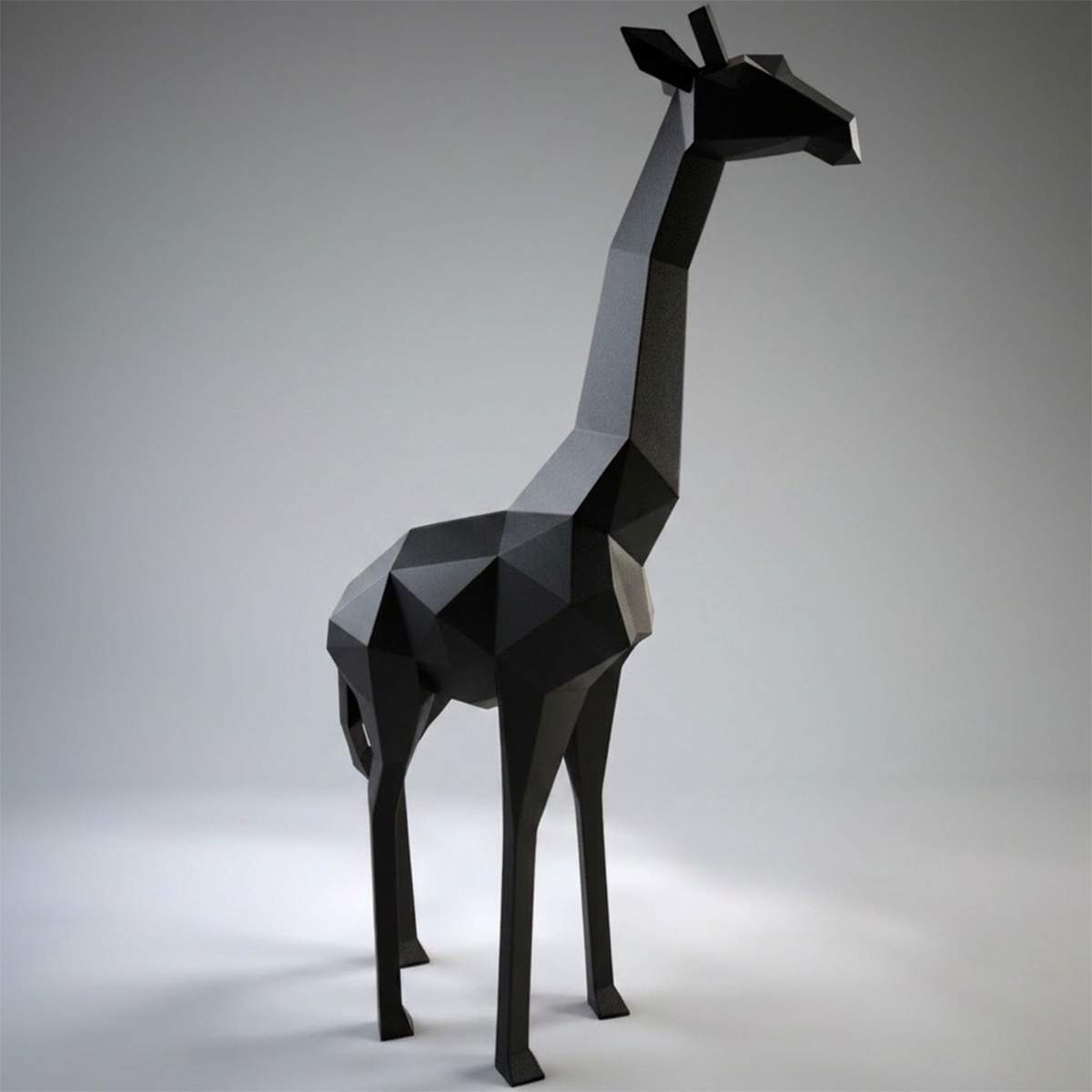 Duża figura żyrafa geometryczna z laminatu - obrazek 2