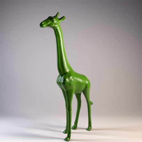 Duża figura 3D, jednokolorowa żyrafa