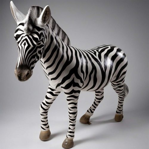 Figura 3D zebra naturalnej wielkości