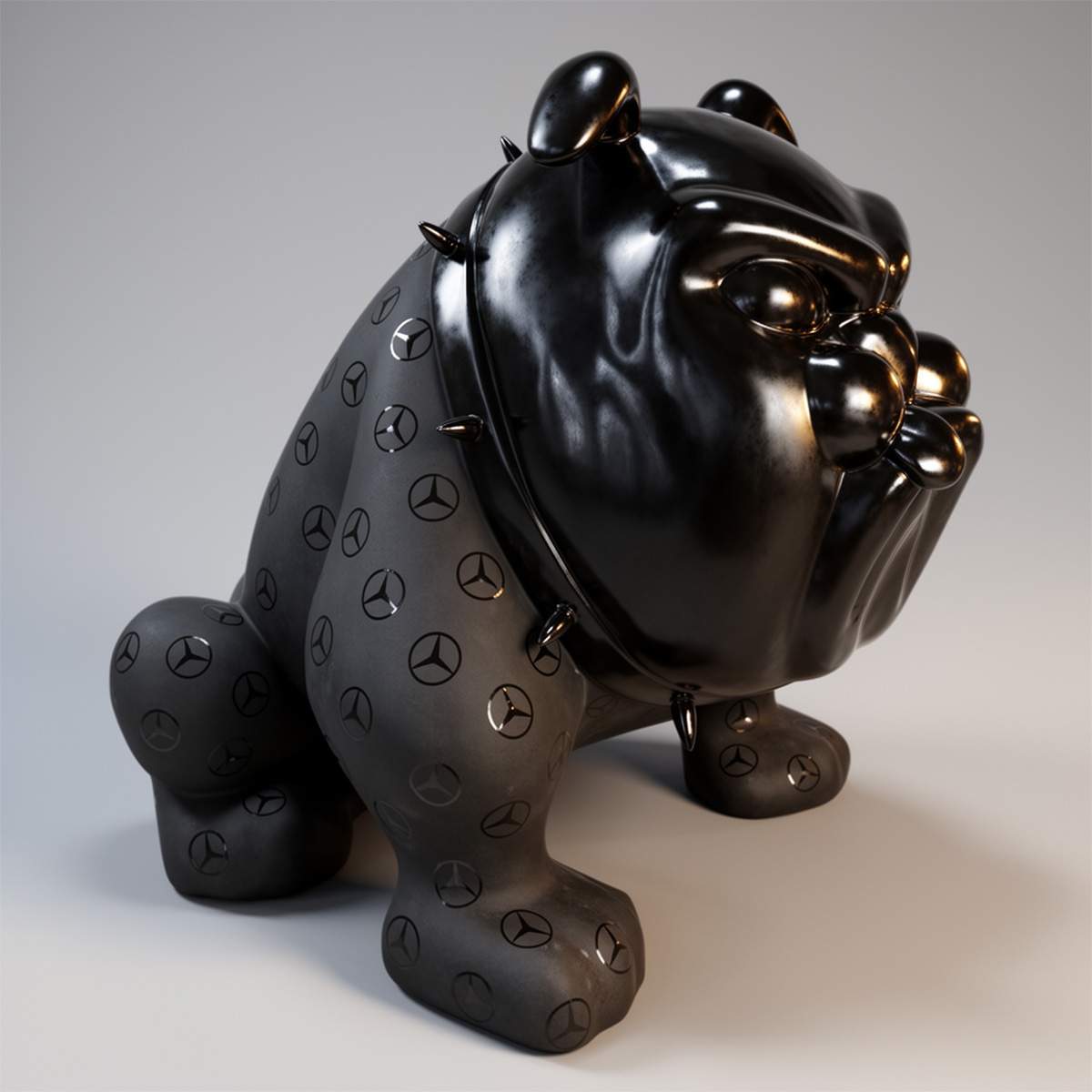 Figura Dekoracyjna Bulldog Avella 55 cm Mercedes AMG