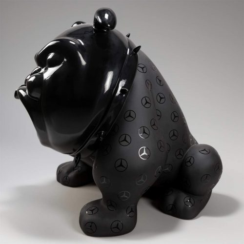 Pies bulldog avella 55 cm - logo mercedes