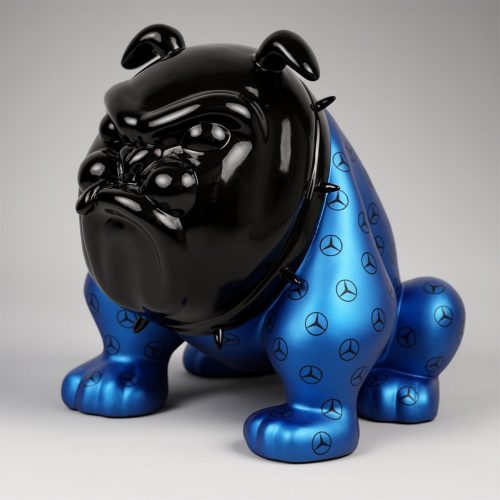 Ekskluzywna Figura Bulldog Avella - Niebieski AMG