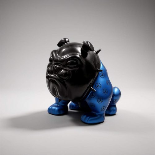 Ekskluzywna Figura Bulldog Avella - Niebieski AMG